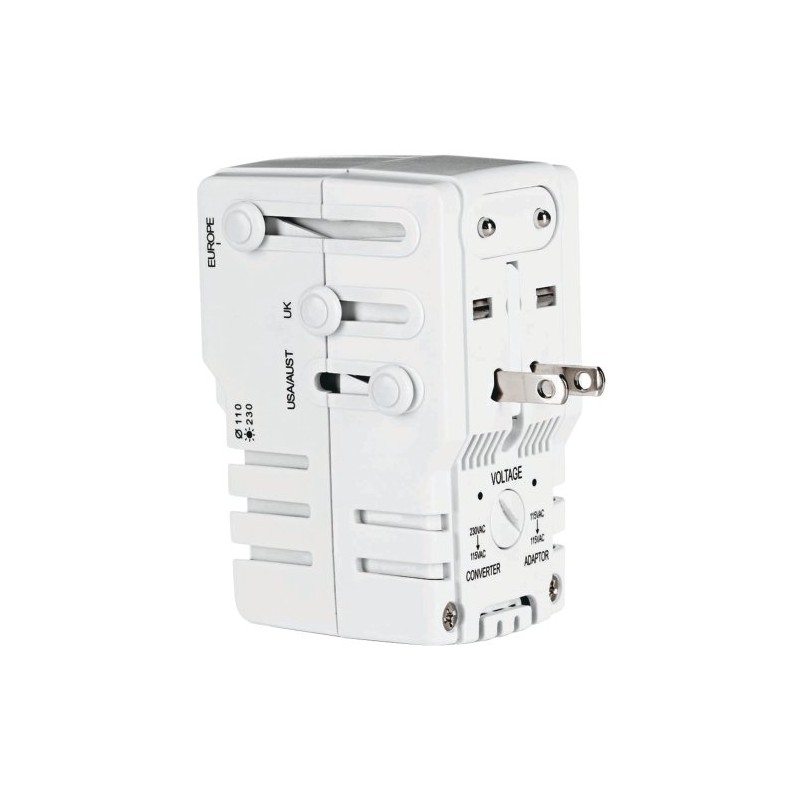 Travel Smart By Conair Adapter/Converter Combo with Surge Protection