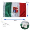 GUSTO Italian Nautical Fabric Flag with Nylon String 30 x