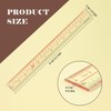 BAYTORY 6 Pieces Clear Plastic Rulers 12 Inch Transparent Acrylic