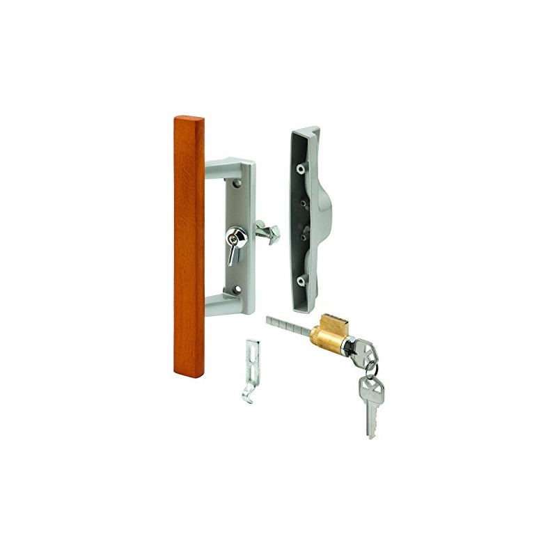 Prime-Line C 1064 Diecast with Wood Handle, Gray, Patio Door