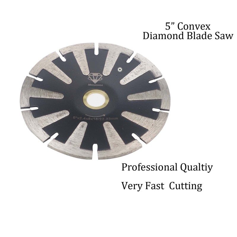 MOSTARTOOLS Contour Blade 5 Inch Concave Curved Diamond Blade T-Segmented