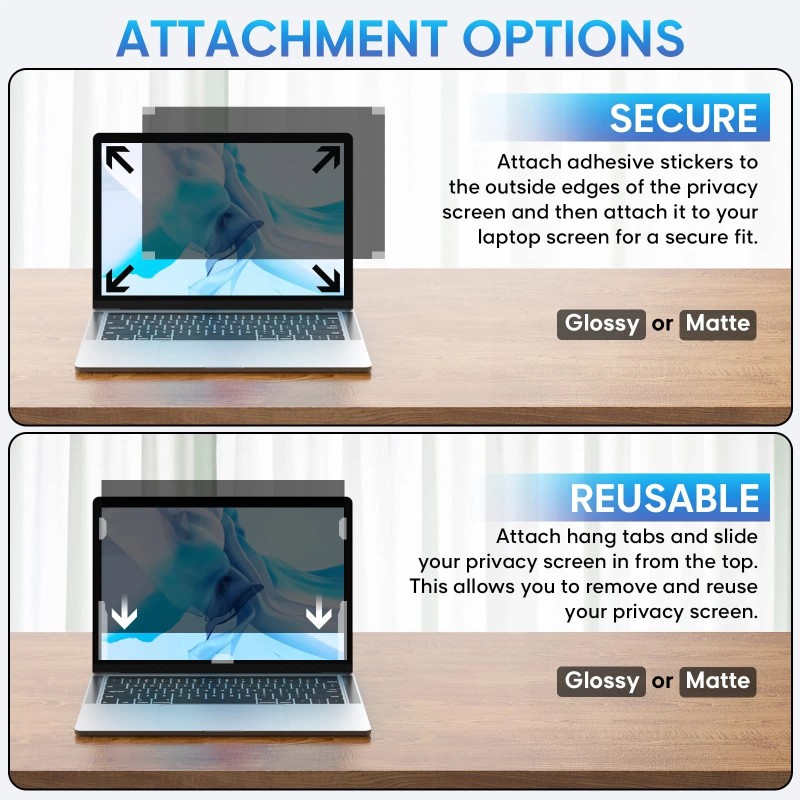 Yamaya 16 Inch Laptop Privacy Screen, Removable 16:10 Aspect Privacy