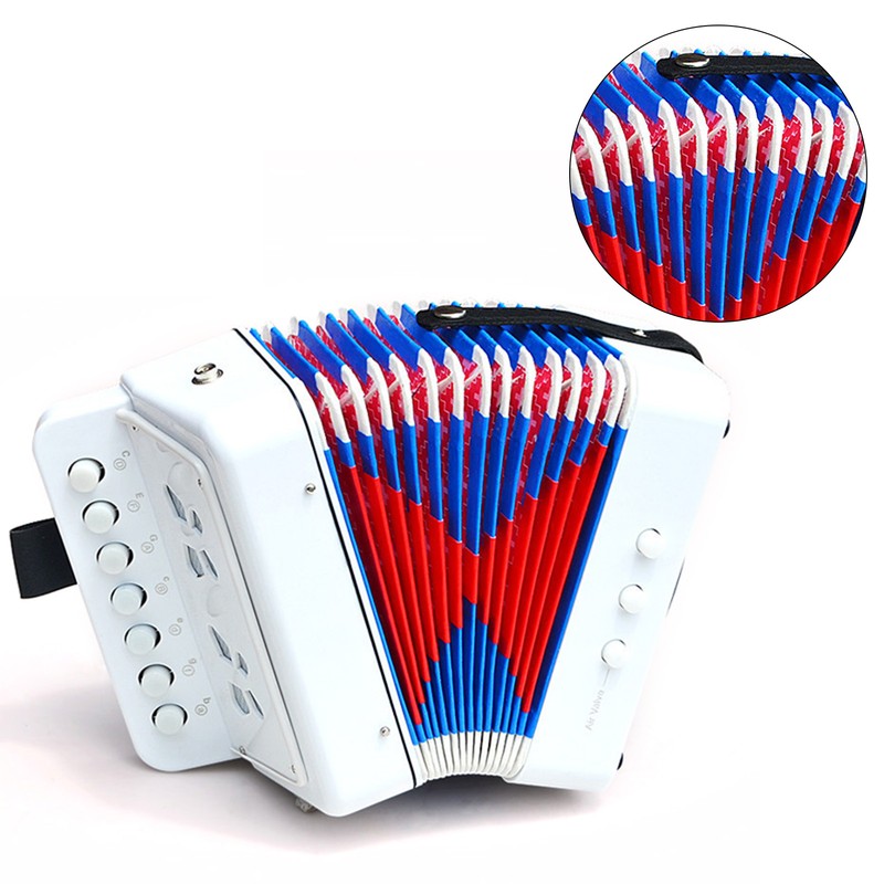 Accordion Toy Children Accordion Musical Instrument 2 Bass 7 Keys