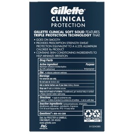 Gillette Gillette Clinical Anti-Perspirant Deodorant, Ultimate Fresh Advanced Solid 1.70 oz (Pack of 6)