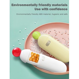 Pill Box, Small Pill Box for Travel, Pill Box for Vitamins, Medicines, Pills, Good Sealing Performance, Preservation of Medical Properties (1 Pink + Yellow)