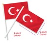 25PCS Turkey Handheld Small Flag, Turkish Hand held Mini Decor