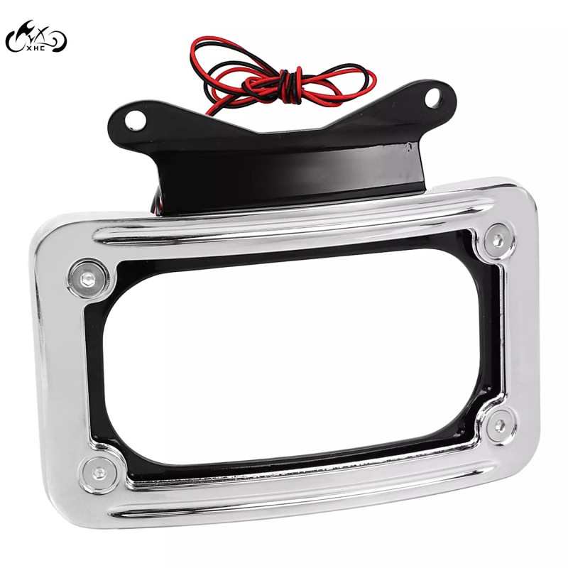 Unbranded Curved Laydown License Plate Mount Frame LED Light For