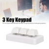 Kodrily Programmable Keypad, ABS 3 Key Mini Keypad, RGB Backlit