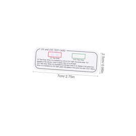 ROMISBABA 20pcs Uv Test Cards for Accurate and Detection Light Wavelength Indicator Cards for Household and Easy Use Detection Labels