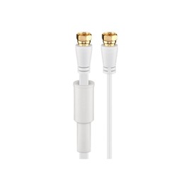 Wentronic 67298-GB Flatband SAT Cable Weather Protection Cap 10m - White