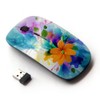 Graphic4You Bouquet of Colorful Flowers Design Ergonomic Wireless Mouse with