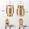 1-1/4 Inch Brass Check Valve, One-Way Non Return In Line