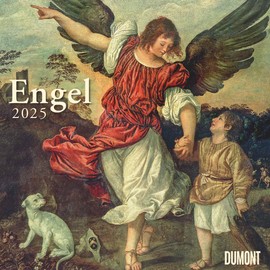 DUMONT Angel 2025 Brochure Calendar, 30 x 30 cm, Wall Calendar with Angel Pictures, Overview of School Holidays and Year Overview 2026