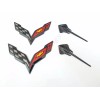 GM For 2014-2019 Corvette C7 Gloss Black Front & Rear