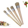 Operitacx 4pcs Round Head Paint Brush Set Large for Fence