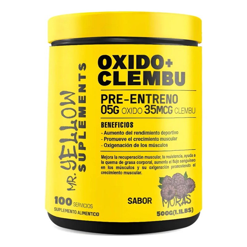 Mr Yellow Oxido Nitrico + Clembu 500g 100 Servs Pre