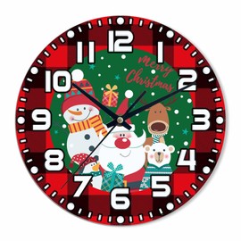 NOMEDOGYIM Mirror Ball Wall Clock 10 inch Round Black White and Gray Silent Non Ticking Wood Wall Clocks Battery Operated Easy to Read Decorative Wall Clock for Bedroom Kitchen Living Room Bathroom