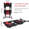 Folding Hand Truck, Portable Dolly Cart with Rubber Wheels and
