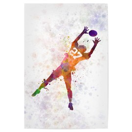artboxONE Poster 30 x 20 cm Sport American Football Man Receiving - Picture Full Length