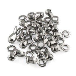 E-outstanding 20 pcs Ball Chain Pull Loop Connectors Stainless Steel Bead Chain with Great Pulling Force and Rustproof, 4.5mm