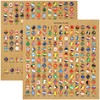 Operitacx Push Pins for Cork Board, 291pcs National Flag Decorative