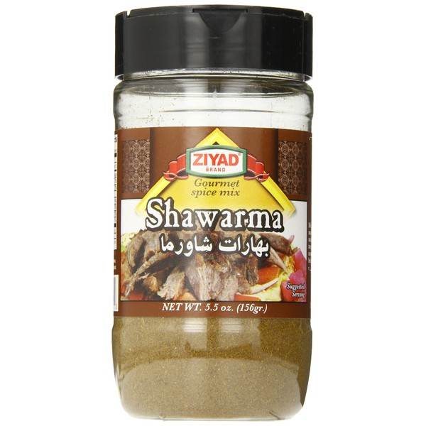 Ziyad Shaker Premium Shawarma Blend, Perfect for Beef or Chicken Shwarmas, No Additives, No MSG 5.5oz