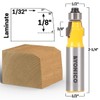 Yonico No File Laminate Trimmer Router Bits Micro Bevel 1/2-Inch