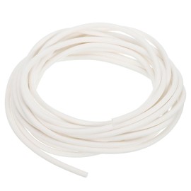 uxcell Silicone Foam Seal Strip, 4.5mm(0.18") Dia 5.5 Meters(18.04 Ft) Long Sponge Rubber Weather Seal Strip Round Rubber Cord Solid for DIY Warehouse, Pads, Foam Tubing, Crafts - White