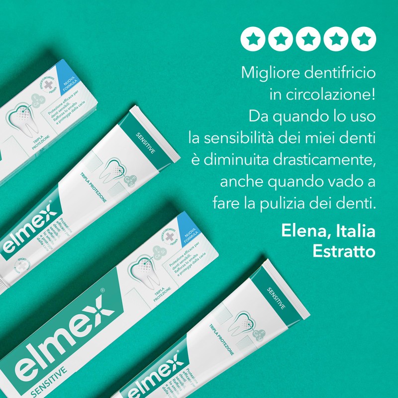 elmex Toothpaste Sensitive Teeth 2 Packs of 75 ml I