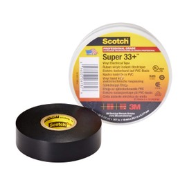 Scotch Super 33+ Vinyl Electrical Tape, 3/4 in x 66 ft, Black