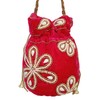 Purpledip Chenille Potli Bag (Clutch, Drawstring Purse): Intricate Bead Work