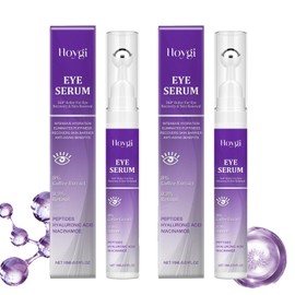 Pack of 2 Eye Serum, Retinol Eye Cream, Caffeine Eye Serum, Mild Formula, Non-Irritating, Fades Fine Lines and Dark Circles, Suitable for All Skin Types