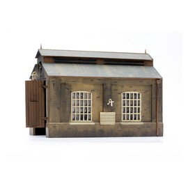 Dapol Model Railway Engine Shed Plastic Kit - OO Scale 1/76