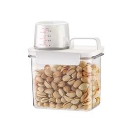 Meterga Storage Container, Airtight Container, Plastic Canister, Food Storage Container, Airtight, Large Capacity, Food, Seasoning, Kitchen, Refrigerator Storage, Powder Container, Moisture Proof,