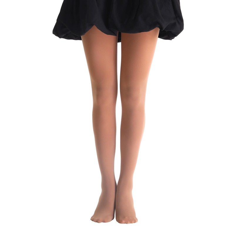 EVERSWE Girls Tights, Semi Opaque Footed Tights, Microfiber Dance Tights
