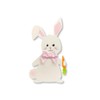 Roeda Brighten Your Life 14787w White Easter Bunny with Plaid