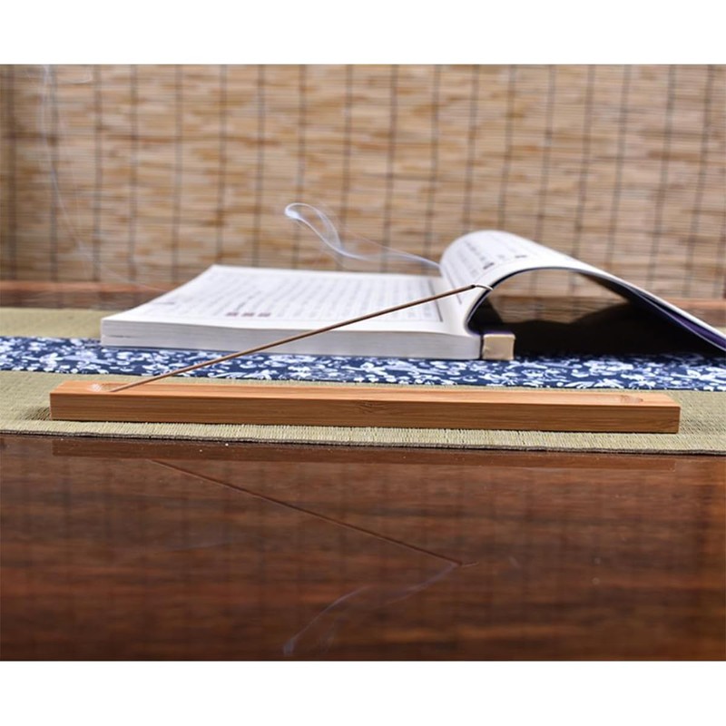 Lanito Incense Burner, Bamboo Horizontal Incense Plate, Stylish Incense Holder,
