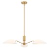 MEXO Modern Glass Chandeliers, Sputnik Chandelier Gold Pendant Lighting Fixture