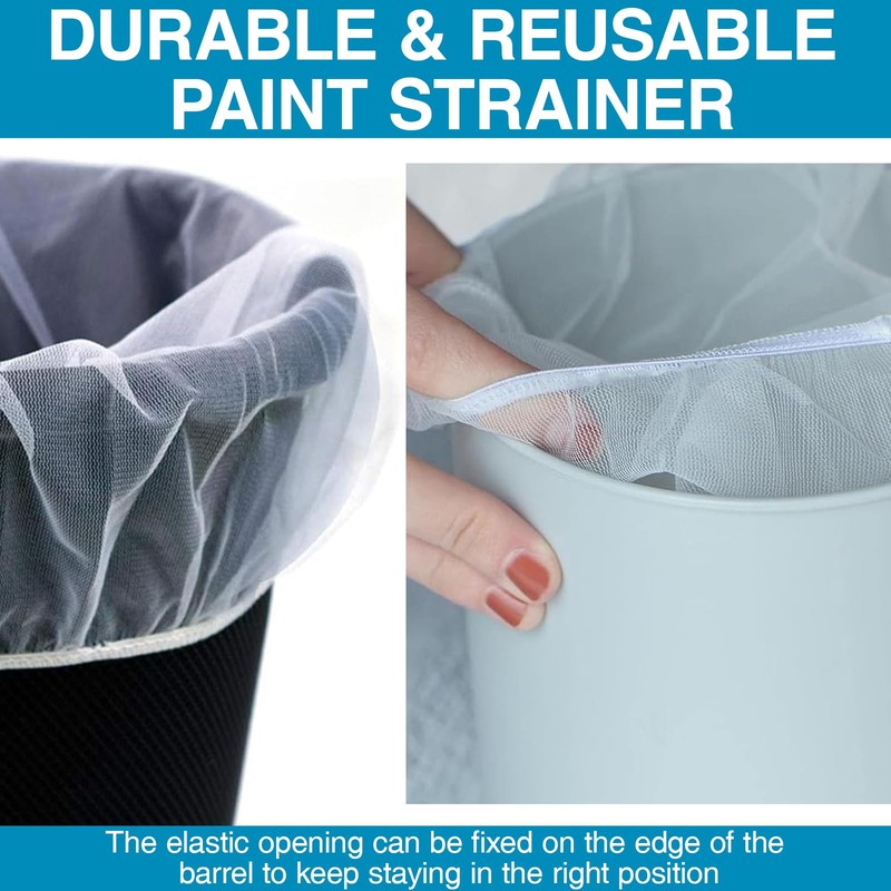 Xumann 20 Pcs 1 Gallon Paint Strainer Bag, Paint Strainers