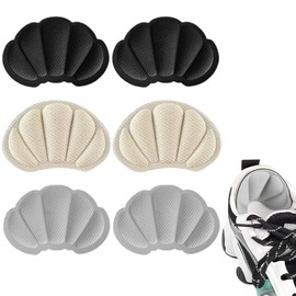 6 Pairs Invisible Heel Pads Against Heel Pads, Sponge Heel Pads Against Friction and Blisters, Shoe Filler, Heel Protector Pads Against Blisters, Shoe Insoles for Too Large Shoes