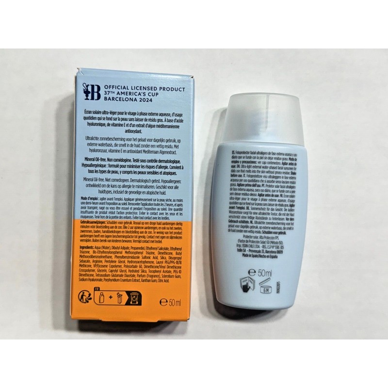 Isdin Fotoprotector Fusion Water SPF 50+ 50 ml 1.7fl.oz Original.