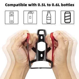 ROCKBROS Bike Water Bottle Holder Ultra-Light Durable Bicycle Bottle Cages with Screws Tool, Universal Bike Cup Holder Rack for Road MTB Bikes
