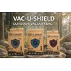 Vac-U-Shield Set 2 Sacchetti Sottovuoto Viaggio Outdoor Rosso 45x34 cm