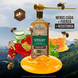 Tío Nacho Shampoo HERBOLARIA MEXICANA, Fortalecimiento Capilar, Jalea Real e Ingredientes Milenarios  Shampoo ANTI CAÍDA GINSENG, Cabello más sano y  