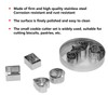 QANYEGN Small Cookie Cutters Geometric Shapes Set, Geometric Metal Cookie