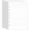 7-Hole Lined Filler Paper Pack of 500 Sheets for Mini
