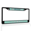 Fastasticdeals Metal Insert License Plate Frame Life is Good Flowers