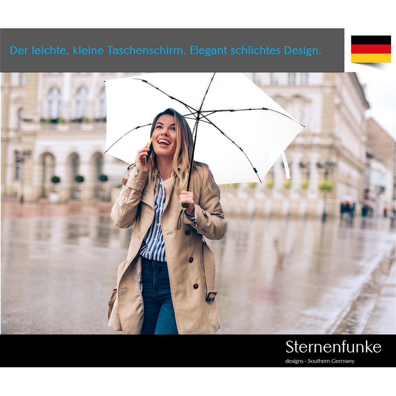Sternenfunke Mini Umbrella Small Lightweight 120 g Diameter 90 cm