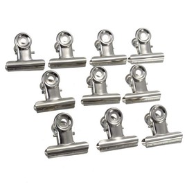 BE-TOOL Grip Clips Office Supplies 22 mm Metal Paper Binder Clips Stainless Steel Rustproof Paper Clips for Kitchen Bathroom Business Office (Pack of 6)