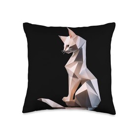 Origami Master Folding Paper Craft Origami Cat Kitten Japanese Art Paper Folding Artist Throw Pillow, 16x16, Multicolor